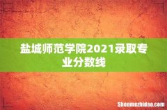 盐城师范学院2021录取专业分数线