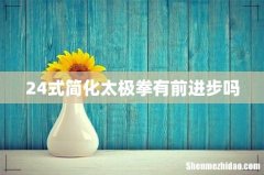 24式简化太极拳有前进步吗