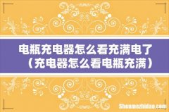 充电器怎么看电瓶充满 电瓶充电器怎么看充满电了