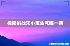 极限挑战宋小宝生气哪一期