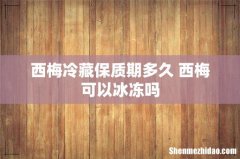 西梅冷藏保质期多久 西梅可以冰冻吗