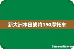 新大洲本田战将150摩托车
