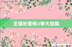 王保长歪传2季大结局