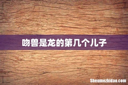 吻兽是龙的第几个儿子