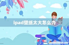 ipad壁纸太大怎么办