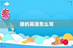 矮的英语怎么写
