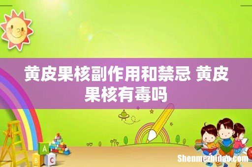 黄皮果核副作用和禁忌 黄皮果核有毒吗