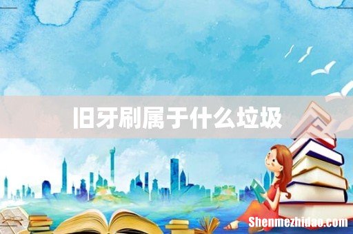 旧牙刷属于什么垃圾