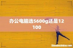 办公电脑选5600g还是12100