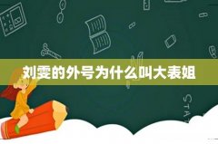 刘雯的外号为什么叫大表姐