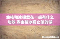 金桔和冰糖煮在一起有什么功效 煮金桔冰糖止咳的做法