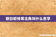 新白蛇传男主角叫什么名字