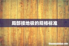 局部接地极的规格标准