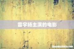 雷宇扬主演的电影