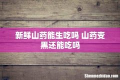 新鲜山药能生吃吗 山药变黑还能吃吗