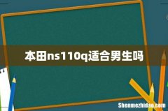 本田ns110q适合男生吗