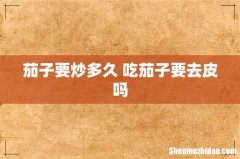茄子要炒多久 吃茄子要去皮吗