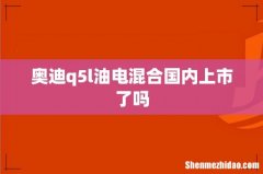 奥迪q5l油电混合国内上市了吗
