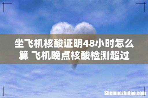 坐飞机核酸证明48小时怎么算 飞机晚点核酸检测超过48小时怎么办