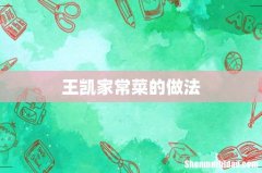 王凯家常菜的做法