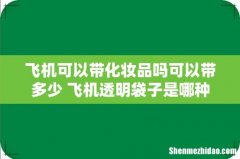 飞机可以带化妆品吗可以带多少 飞机透明袋子是哪种