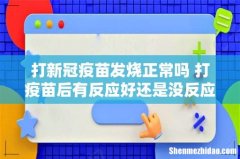 打新冠疫苗发烧正常吗 打疫苗后有反应好还是没反应好