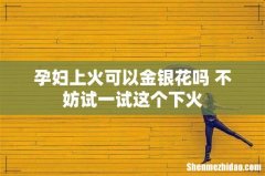 孕妇上火可以金银花吗 不妨试一试这个下火