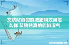 艾脐贴真的能减肥吗效果怎么样 艾脐贴真的能排湿气吗