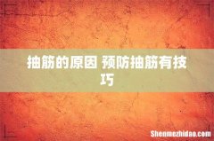 抽筋的原因 预防抽筋有技巧