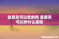 韭菜花可以吃的吗 韭菜花可以炒什么菜吃