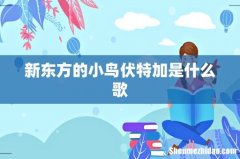 新东方的小鸟伏特加是什么歌
