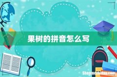 果树的拼音怎么写
