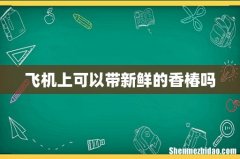 飞机上可以带新鲜的香椿吗
