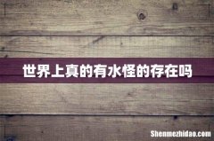世界上真的有水怪的存在吗