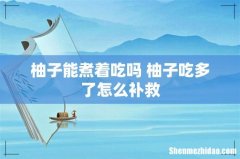 柚子能煮着吃吗 柚子吃多了怎么补救