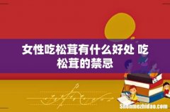 女性吃松茸有什么好处 吃松茸的禁忌
