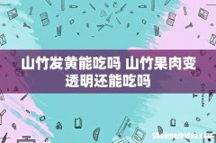 山竹发黄能吃吗 山竹果肉变透明还能吃吗