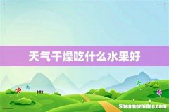 天气干燥吃什么水果好