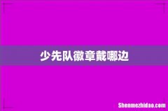 少先队徽章戴哪边