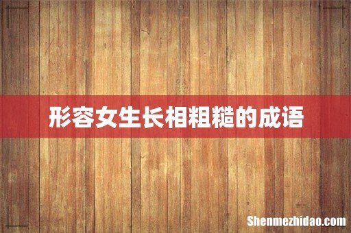 形容女生长相粗糙的成语