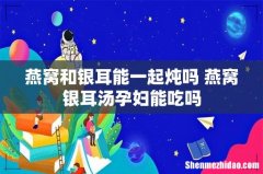 燕窝和银耳能一起炖吗 燕窝银耳汤孕妇能吃吗
