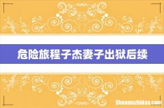 危险旅程子杰妻子出狱后续