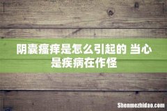 阴囊瘙痒是怎么引起的 当心是疾病在作怪