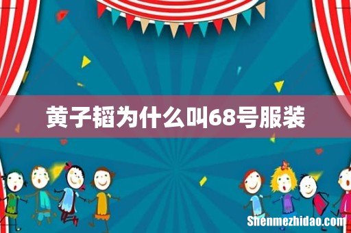 黄子韬为什么叫68号服装