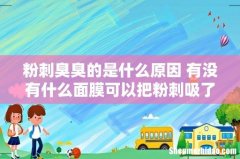 粉刺臭臭的是什么原因 有没有什么面膜可以把粉刺吸了