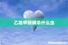 乙酰甲胺磷杀什么虫