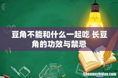 豆角不能和什么一起吃 长豆角的功效与禁忌