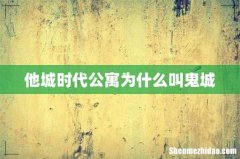 他城时代公寓为什么叫鬼城