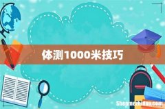体测1000米技巧