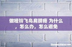 做哑铃飞鸟肩膀疼 为什么，怎么办，怎么避免